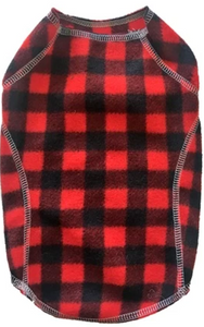 My Canine Kids Pattern Fleece Sweater Extra Large Red Buffalo