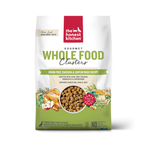 Honest Kitchen Whole Food Clusters Grain Free Chicken Dog Food 20lb