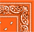Bandana Paisley Orange