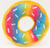 Zippy Paws Jumbo Rainbow Donut Dog Toy