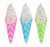 Multipet Assorted Colors Ice Cream Cone Dog Toy