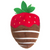 Huxley and Kent Dog Power Plush Chocolate Strawberry Large