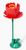 Giddy Kitty Purrsuits Springy Flower Cat Treat Toy, Playful Red Poppy