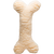Hugglehounds HuggleFleece 2' Bone with Invincible Squeaker, Natural Dog Toy
