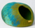 Dharma Dog Karma Cat Wool Pet Cave Multi Ombre Blue Green Cat Bed