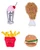 ZippyClaws Zippy NomNomz Fast Food Cat Toy 4 Pack