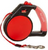 Gel Handle Reflective Tape Retractable Leash Red Medium