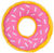 Zippy Paws Jumbo Strawberry Donut Dog Toy