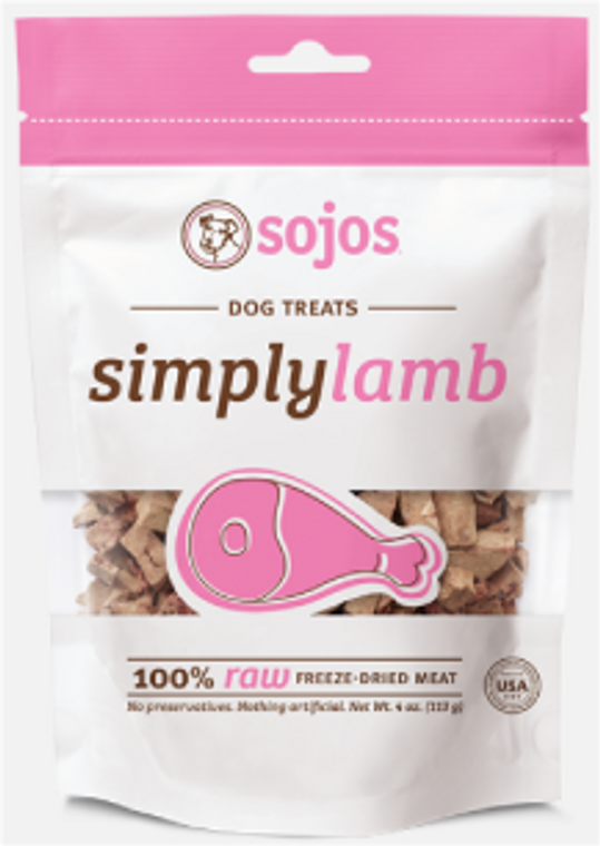 Sojo's Simply Lamb Dog Treat 4oz