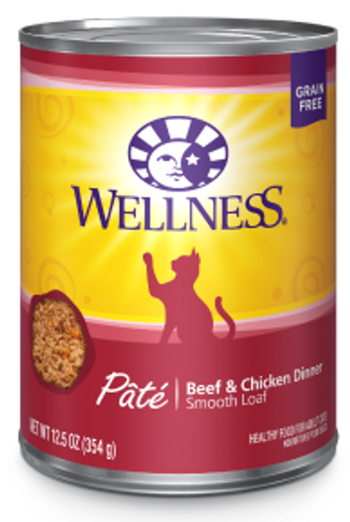 Wellness Complete Health Beef Chicken Cat Food 12.5oz