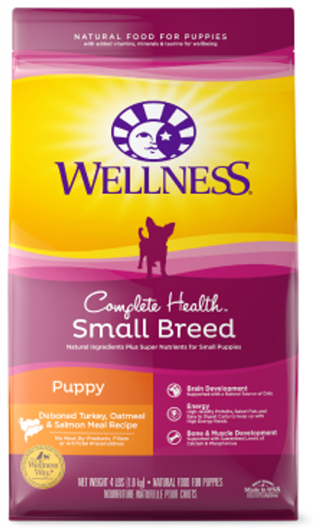 Wellness Complete Health Small Breed Puppy Dog Food 4lb