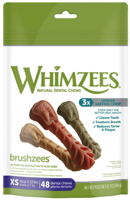 Whimzees Extra Small Toothbrush Dental Chew 12oz