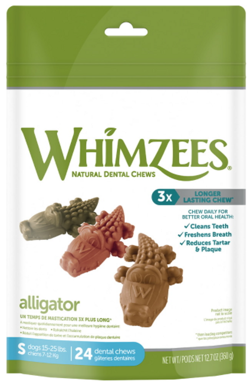 Whimzees Small Alligator Dental Chew 12oz