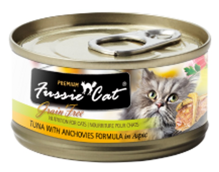 Fussie Cat Tuna with Anchovies Can Cat Food 5.5oz