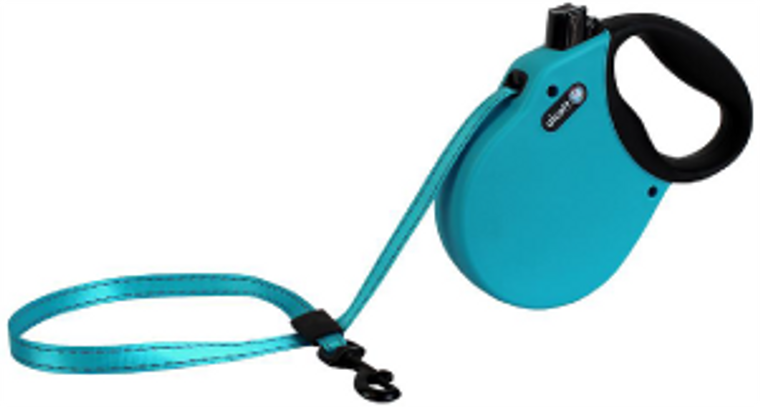 Alcott Adventure Retractable Leash Extra Small Up To 25# Blue 10'