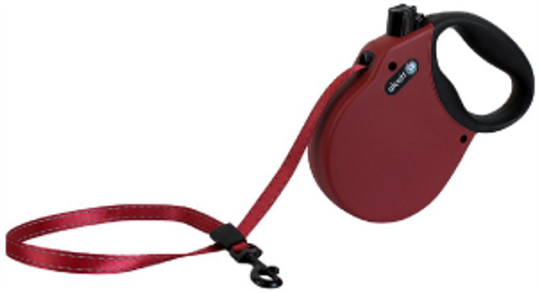 Alcott Adventure Retractable Leash Small Up To 45# RED 16'