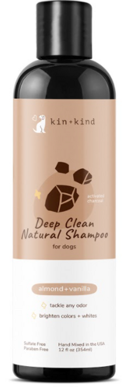 Kin+Kind Deep Clean Almond+Vanilla Shampoo 12oz