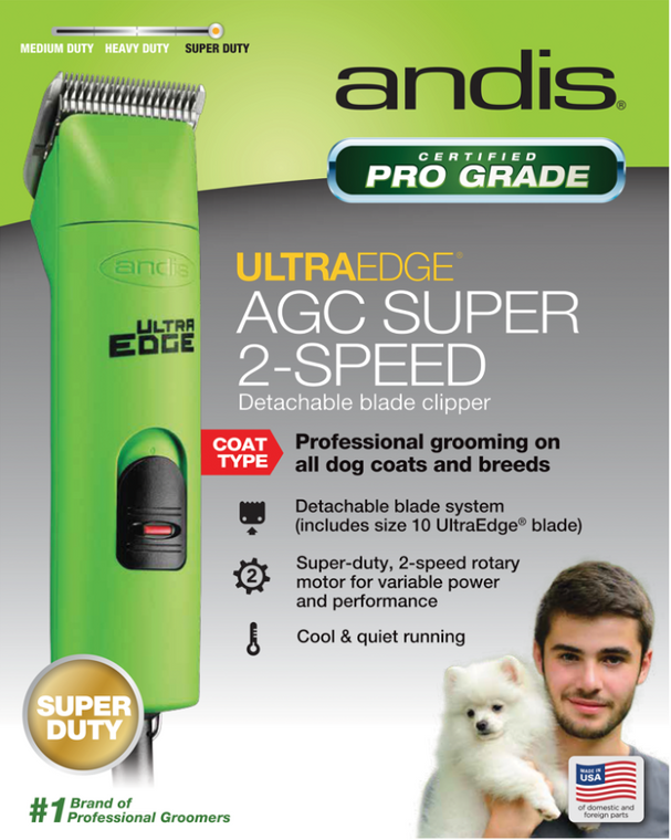 Andis Agc2 Ultraedge Super 2 Speed w/10 Blade Green
