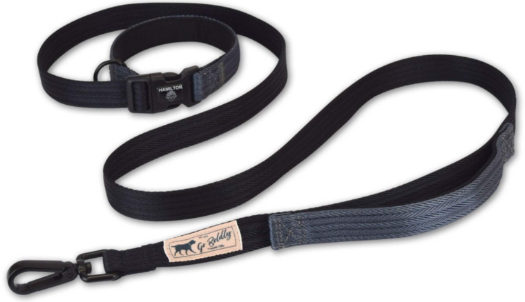Hamilton Leash Get Out & Go Canteen Black & Granite 1 6'