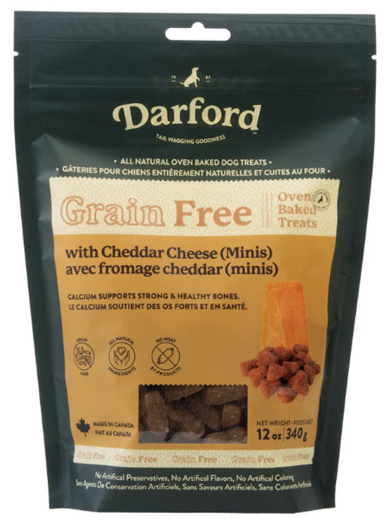 Darford Grain Free Cheddar Heart Dog Treat 12oz