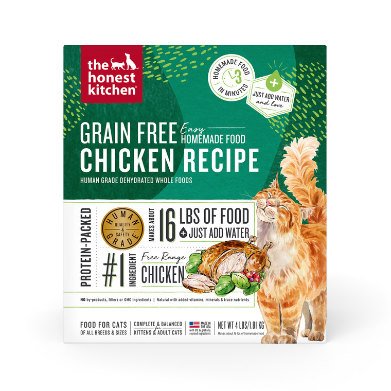 Honest Kitchen Grain Free Chicken Recipe Cat Food 4lb