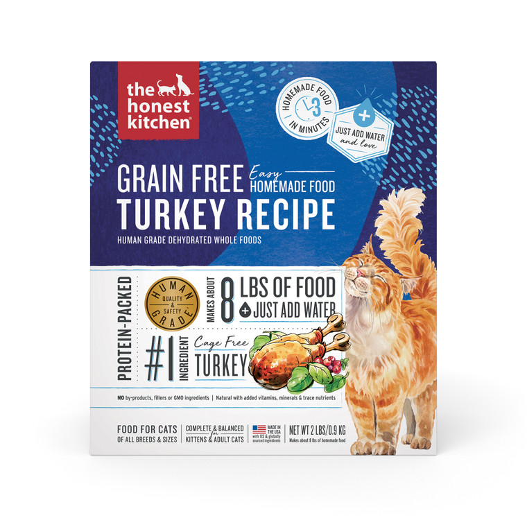 Honest Kitchen Grain Free Turkey Recipe Cat Food 2lb
