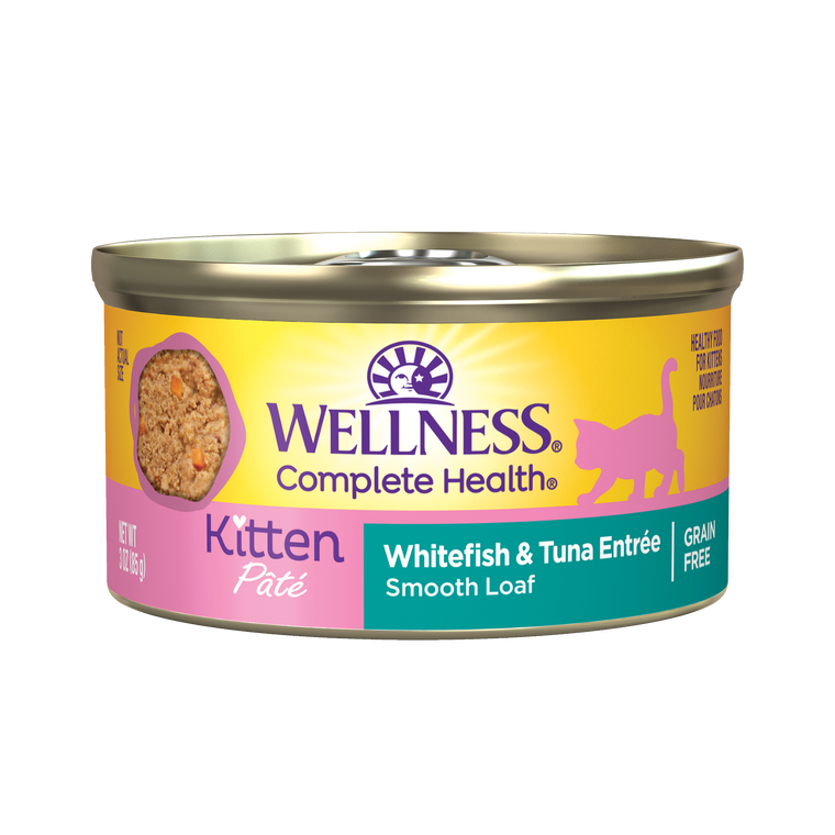 Wellness Complete Health Whitefish & Tuna Kitten Cat Food 3oz