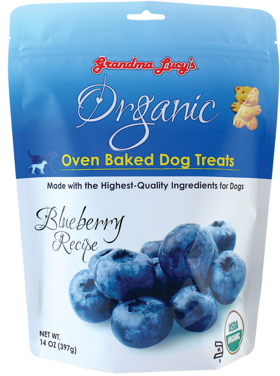 Grandma Lucy's Organic Baked Treats Blueberry Dog Treat 14oz