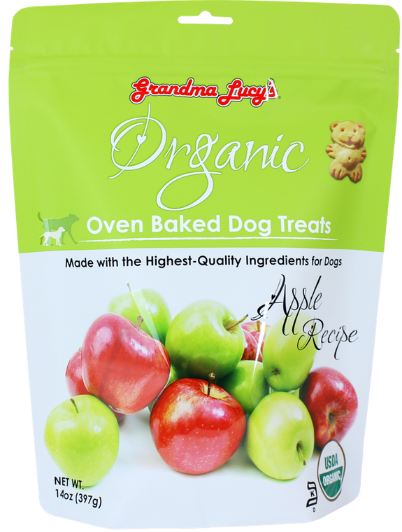 Grandma Lucy's Organic Baked Treats Apple Dog Treat 14oz