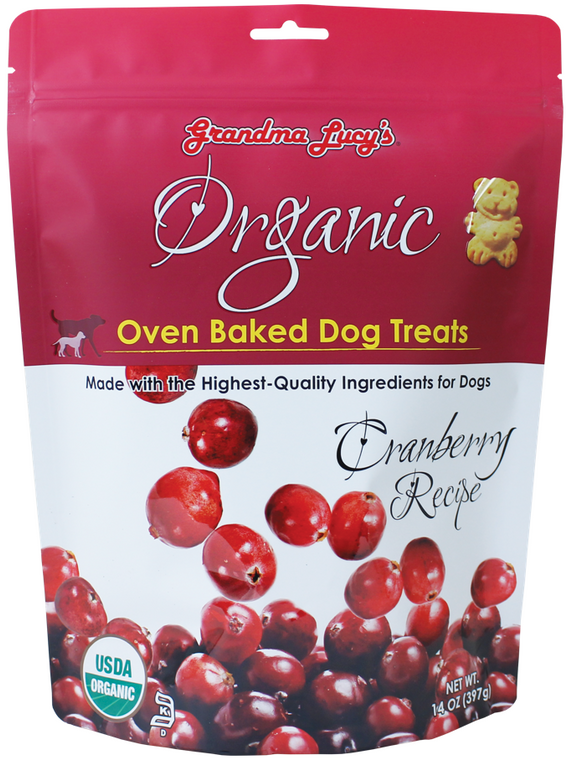 Grandma Lucy's Organic Baked Treats Cranberry Dog Treat 14oz
