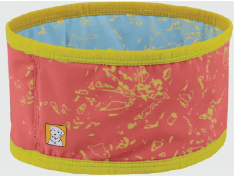 Ruffwear Swamp Cooler Neck Gater Salmon Pink/Blue Mist Extra Large