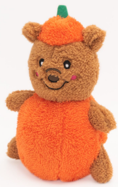 Zippy Paws Halloween Cheeky Chumz Pumpkin Bear