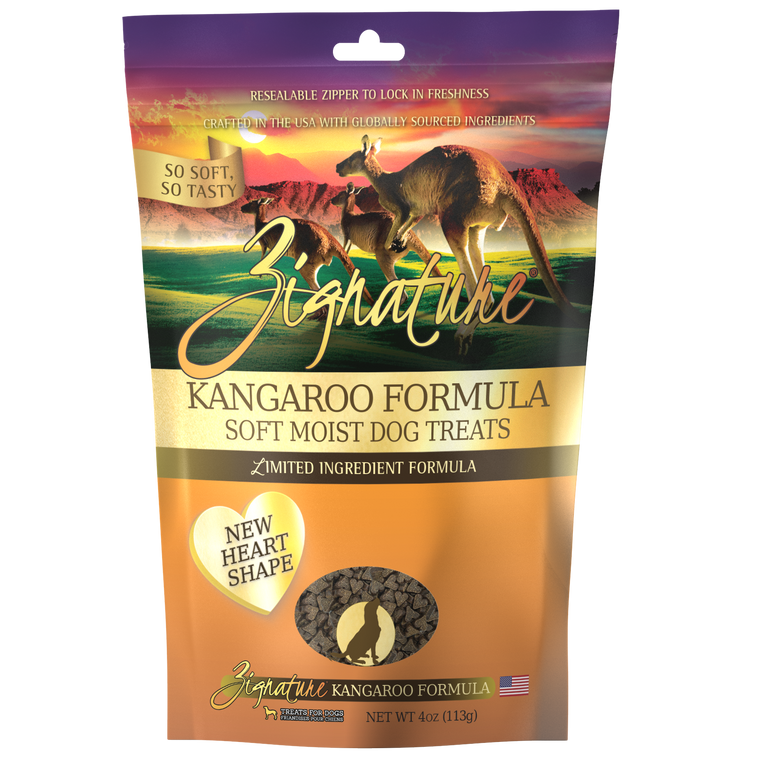 Zignature Soft Moist Treats For Dog Kangaroo 4oz