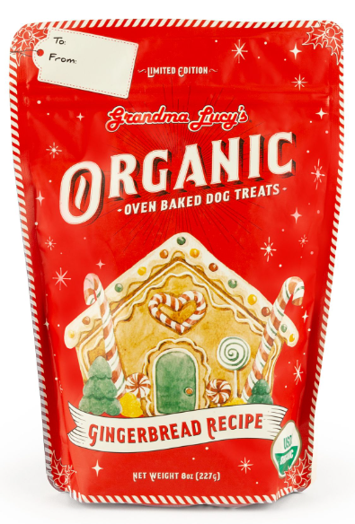 Grandma Lucy's Organic Gingerbread Dog Treat 8oz