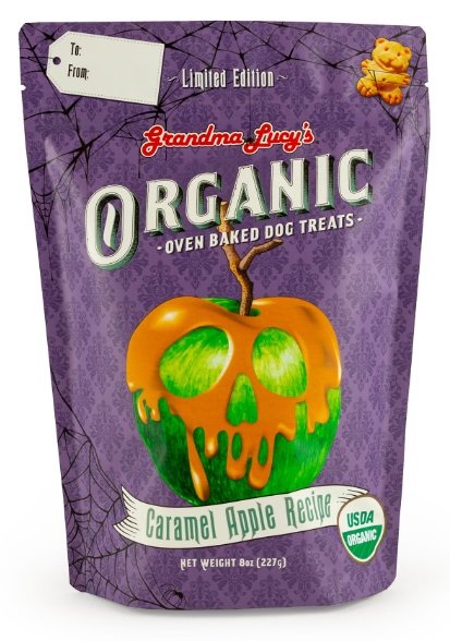 Grandma Lucy's Organic Carmel Apple Dog Treat 8oz