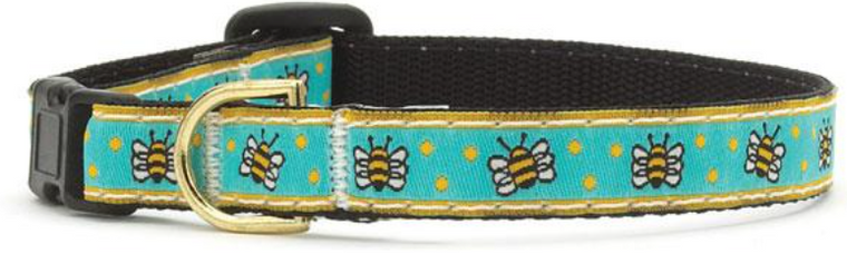 Upcountry Adjustable Safety Cat Collar Bee 12