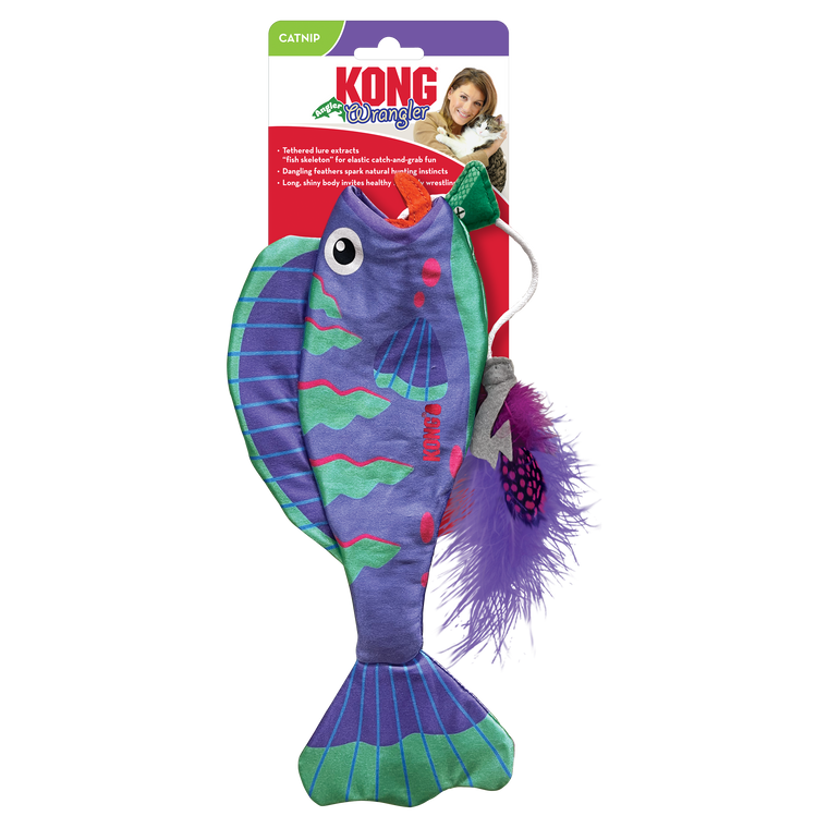 Kong Wrangler Angler Fish Assorted Cat Toy