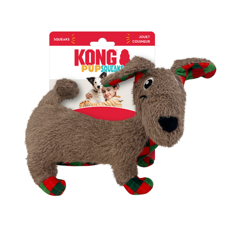 Kong Holiday PupSqueaks Tucker Medium