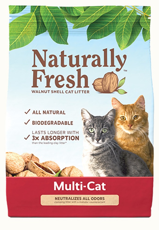 Naturally Fresh Walnut Multi-Cat Clumping Litter 26lb