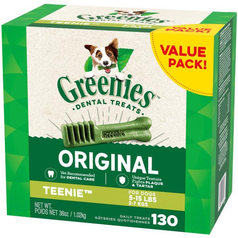 Greenies Teenie Tub 36oz 130 Count