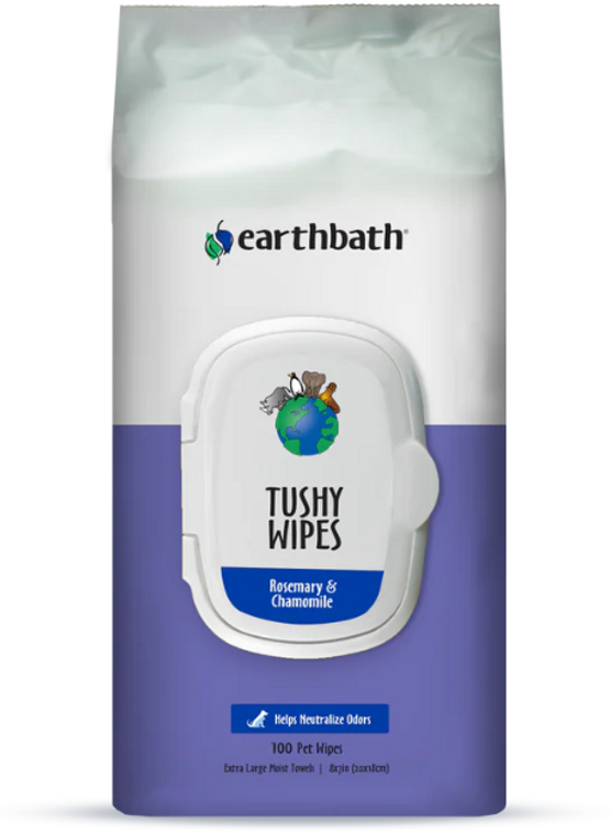 Earthbath Tushy Dog Wipes 100ct