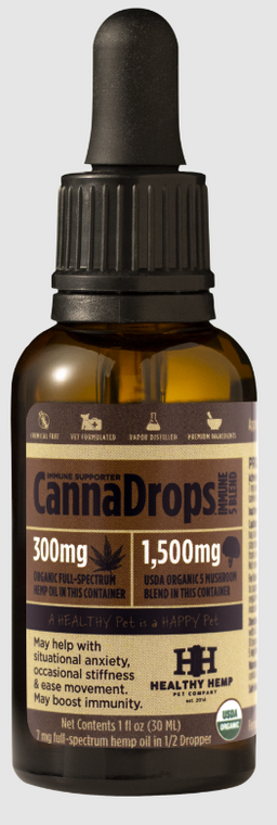 Healthy Hemp Immunity Support Canna Drops 300 mg 1oz