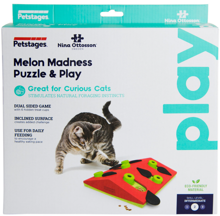 Petstages Puzzle & Play Melon Madness Pink Cat Toy