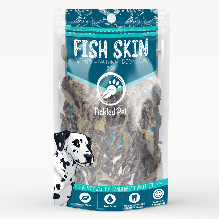 Tickled Pet Icelandic Codfish Skin Twists 5oz