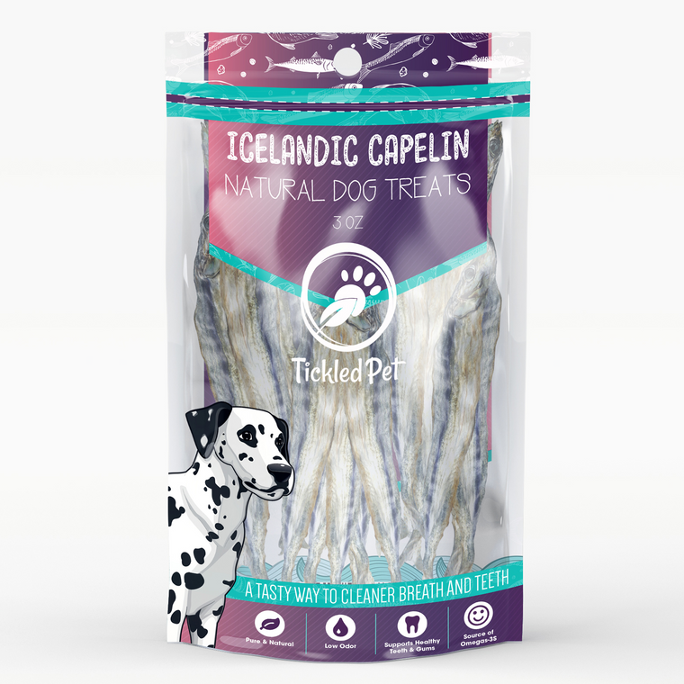 Tickled Pet Icelandic Whole Capelin 3oz