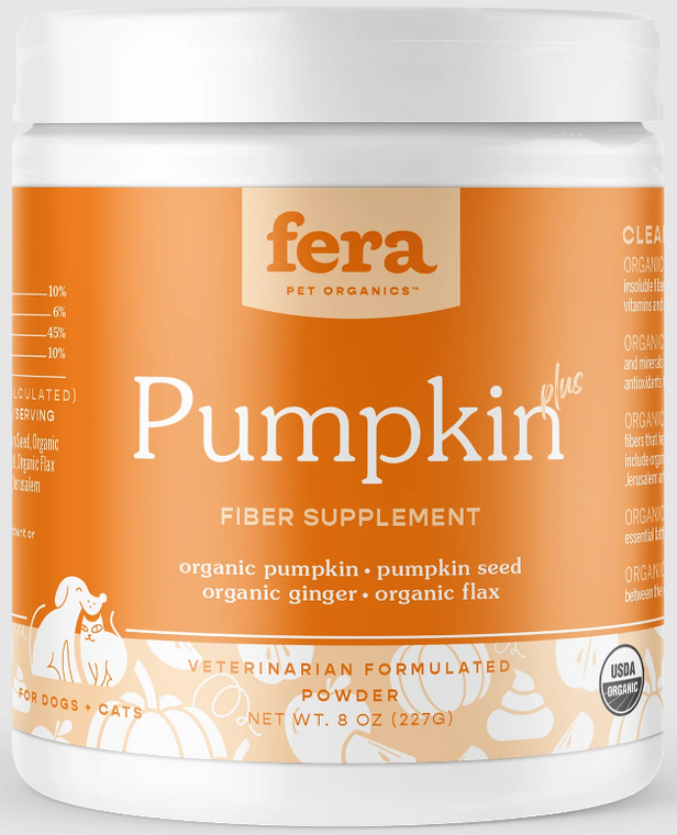 Fera Pet Organics Pumpkin PlusGut Support Dogs & Cats Powder 90 servings