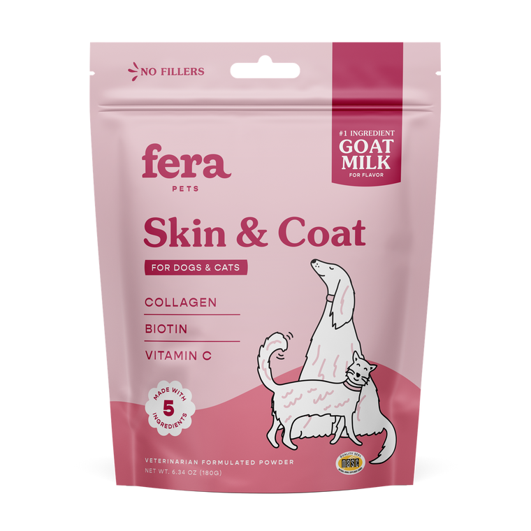 Fera Pet Organics Goat Milk Skin & Coat  Powder 60 servings