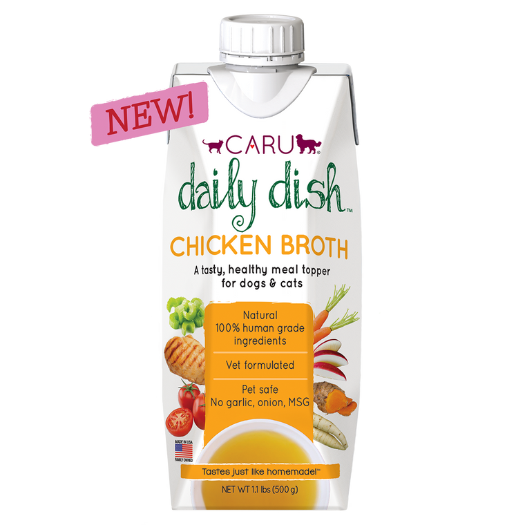 CARU Daily Dish Chicken Broth for Dogs & Cats 1.1lb