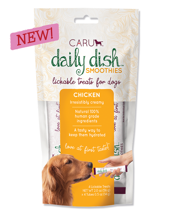 CARU Daily Dish Smoothie Lickable Treat for Dogs Chicken 2oz