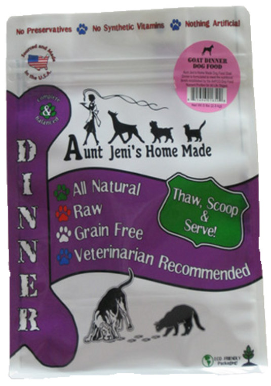 Aunt Jeni's Goat Dog Food 5lb